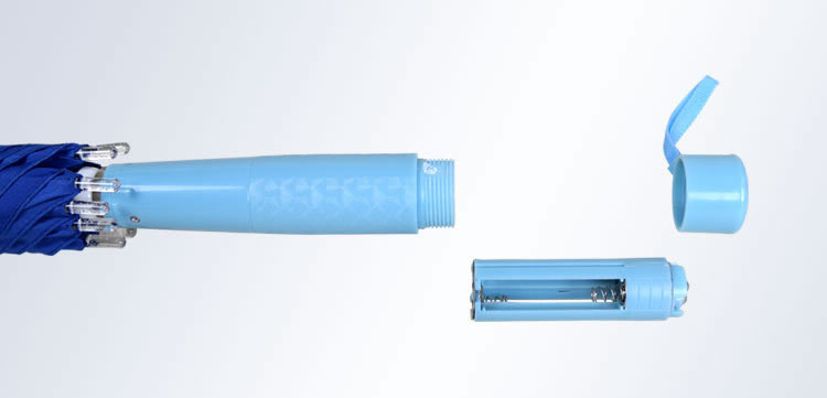 Plastic umbrella handle