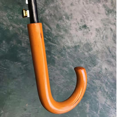 Wooden umbrella handle