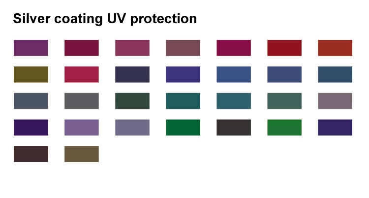 Umbrella cloth color card