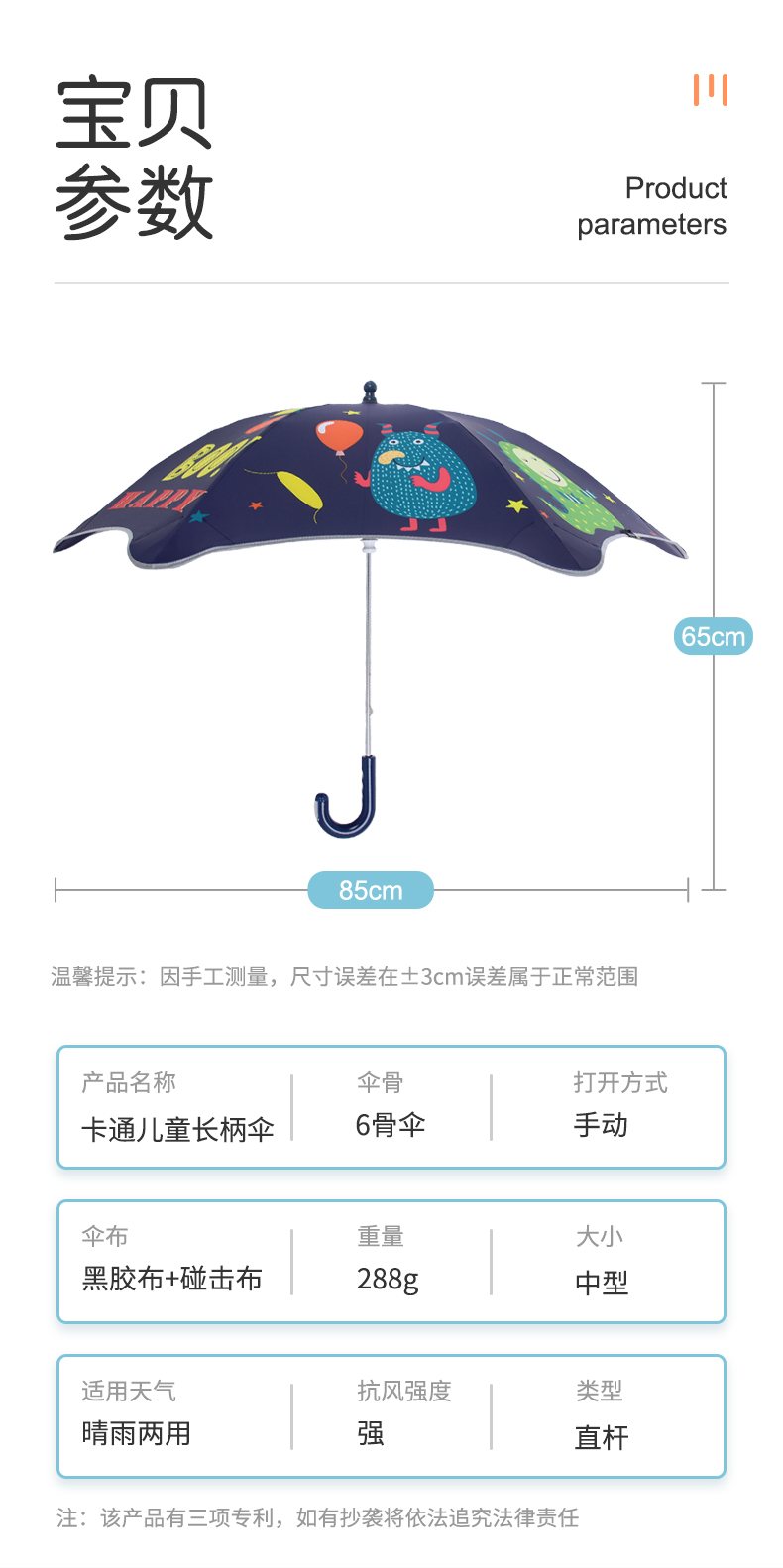 Round Corner Umbrella Parameter