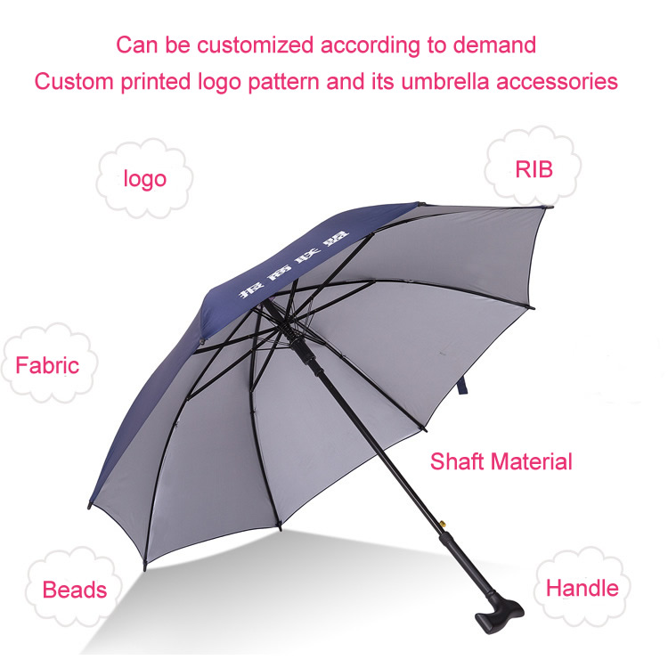 Crutch umbrella