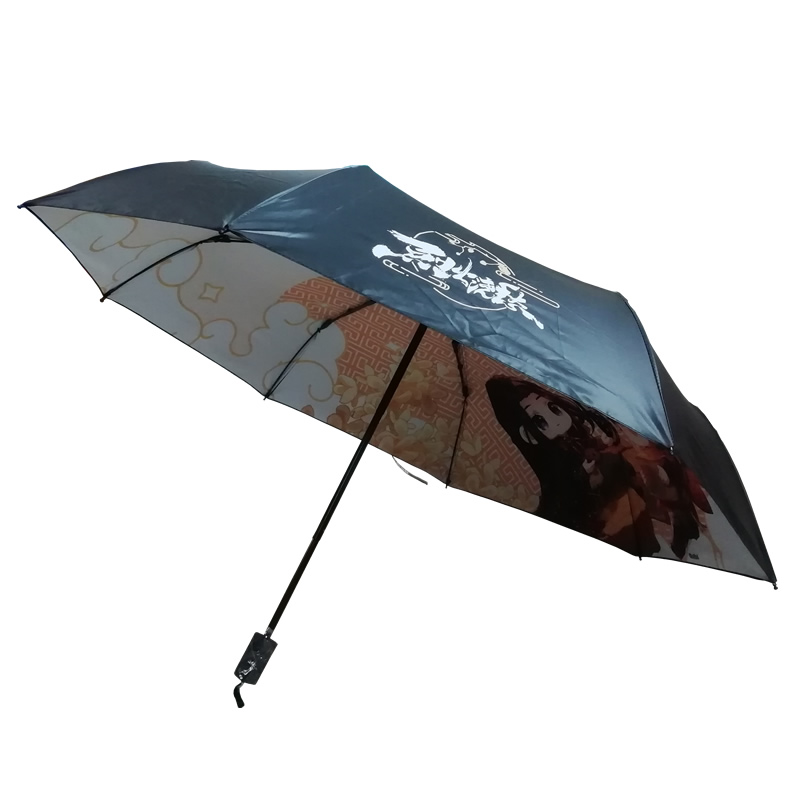black coated sunny umbrella