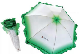 Customised solution for advertising umbrella for the jewellery industry
