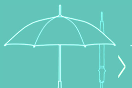 What configuration material should be chosen for custom advertising umbrella