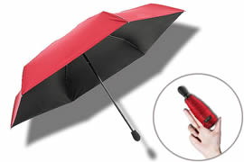 How can a five-fold umbrella resist wind?