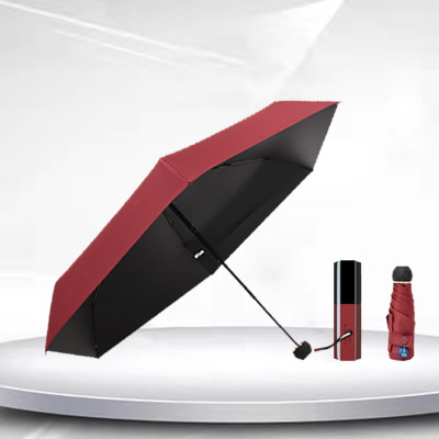 Five Fold Lipstick Shaped Umbrella