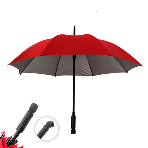 Revolving light golf umbrella