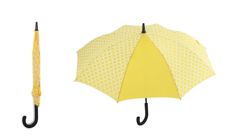 One piece straight umbrella