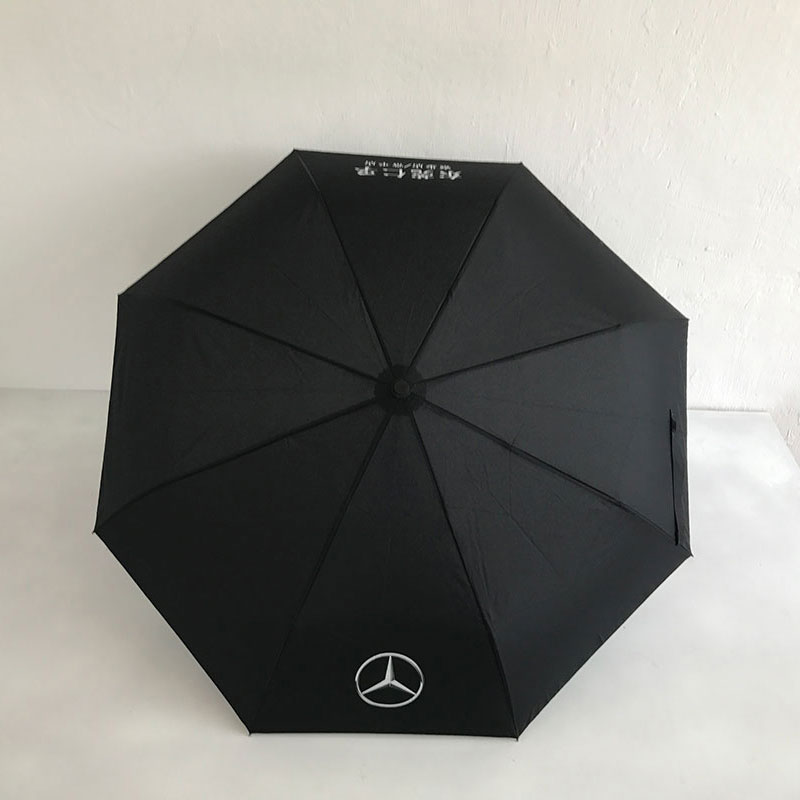 Folding advertising umbrella