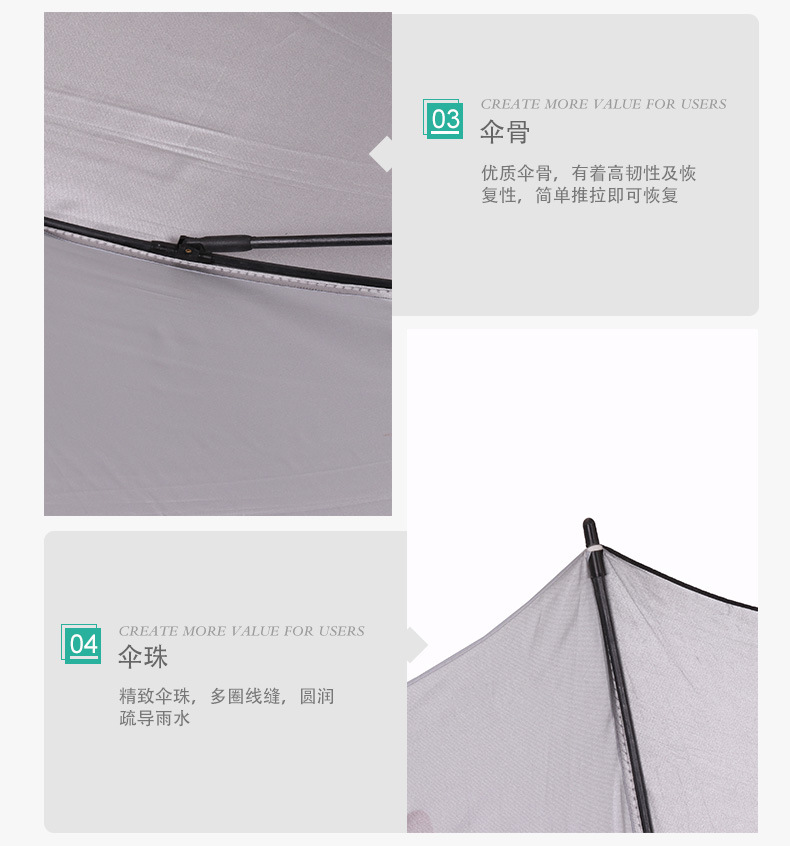 Straight Umbrella RIB