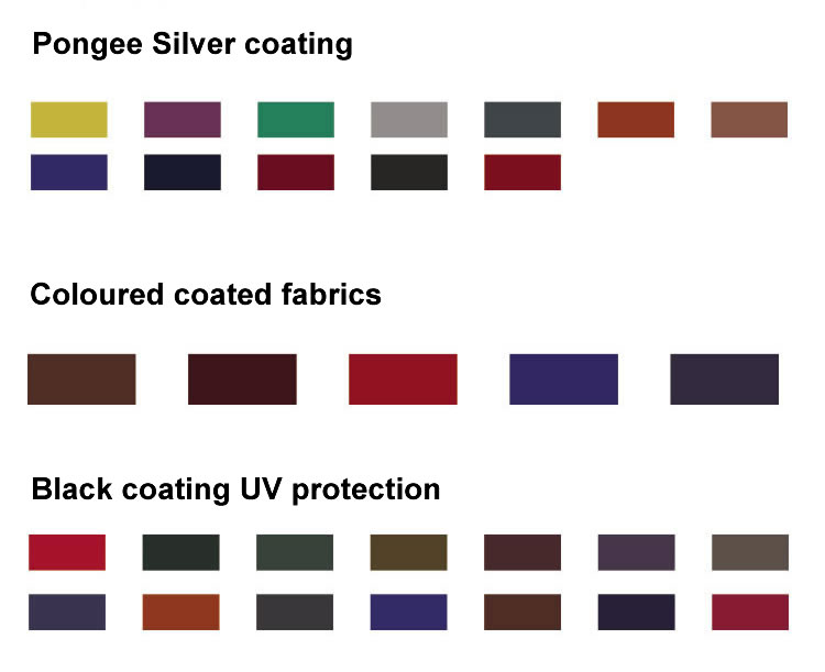 Umbrella fabric colours