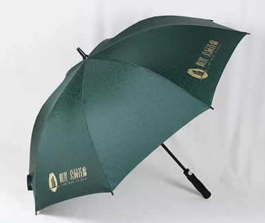 Straight golf umbrella