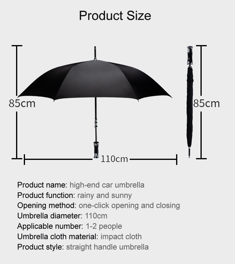 27 inch umbrella size chart