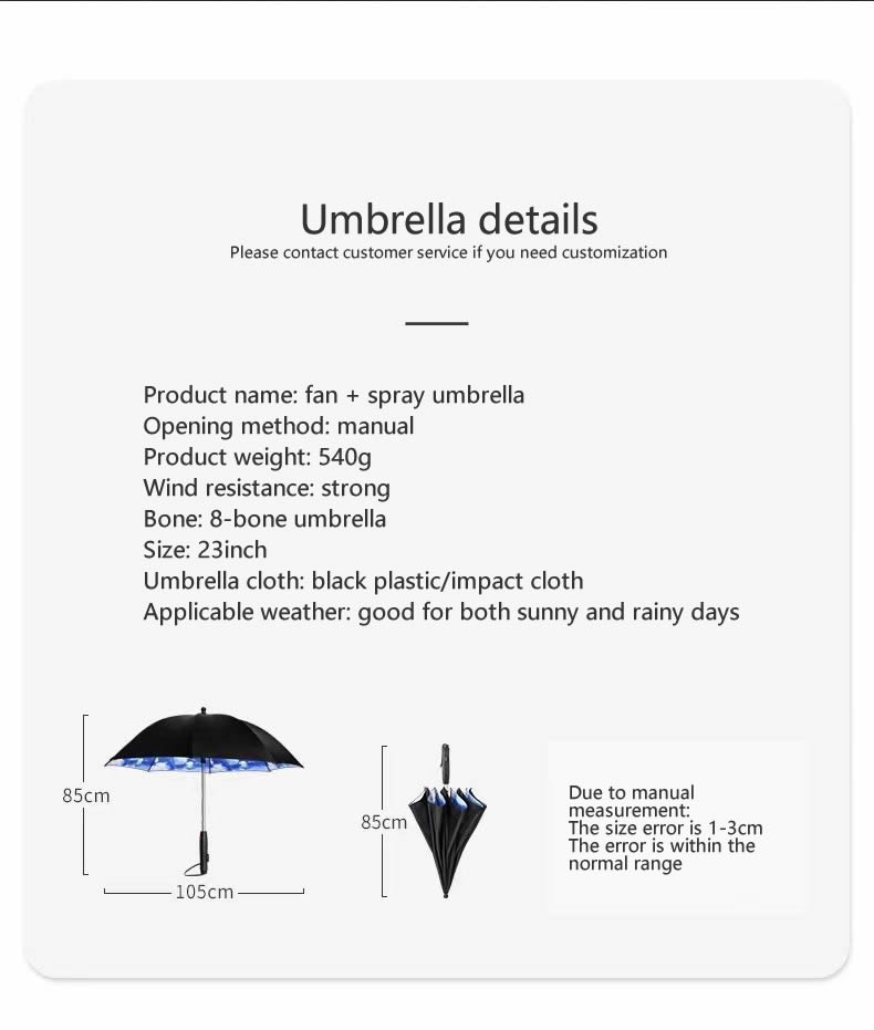 cooling mist umbrella