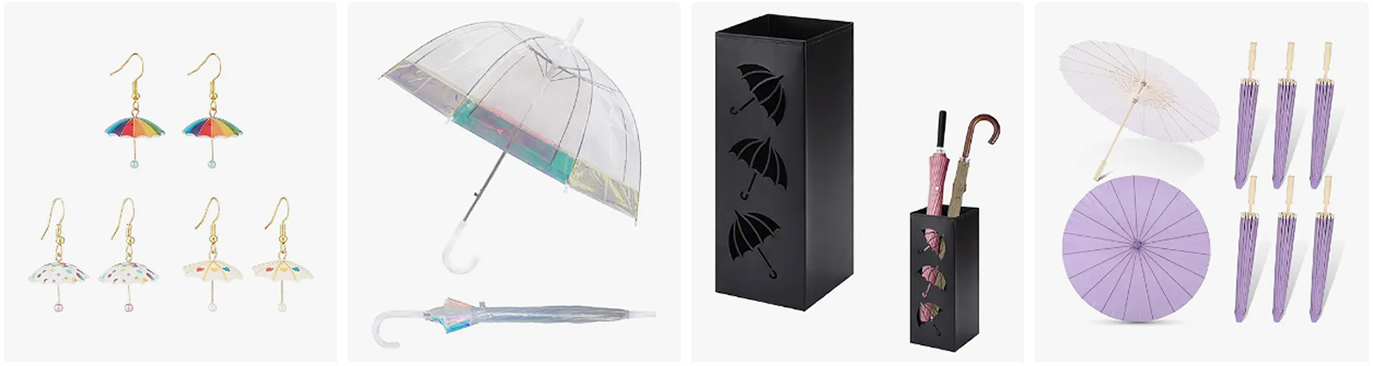 DIY umbrella decoration