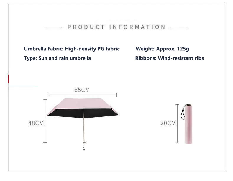 Sun Rain Travel Umbrella