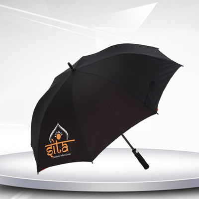 Double layer fabric umbrella