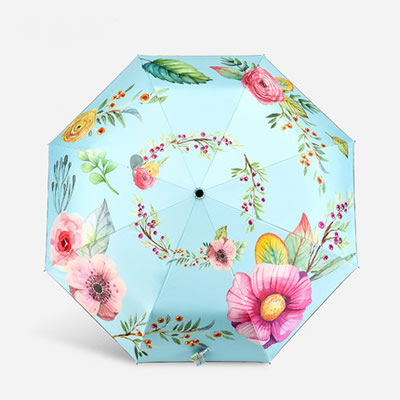 Floral Digital Print Umbrella