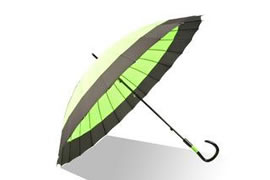 Have you ever seen a straight umbrella that opened manually