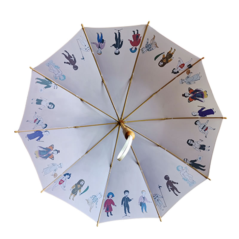 Bamboo Frame Straight Umbrella