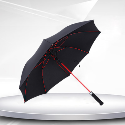 Colored rib umbrella