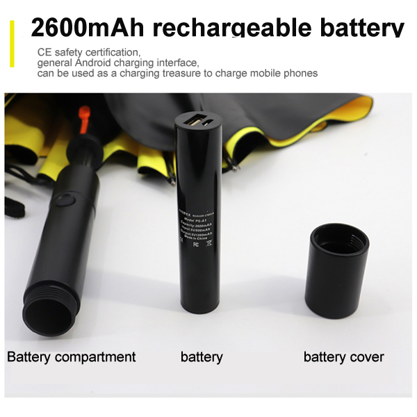 Fan Umbrella 2600mAh Rechargeable Battery