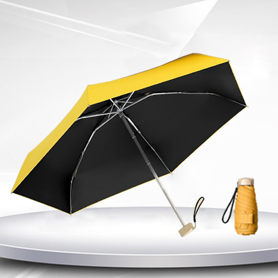 Five-fold flat mini umbrella
