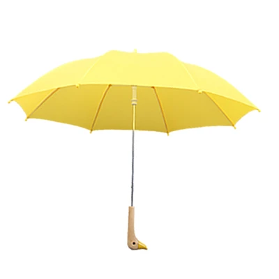 Little yellow duck handle children umbrella