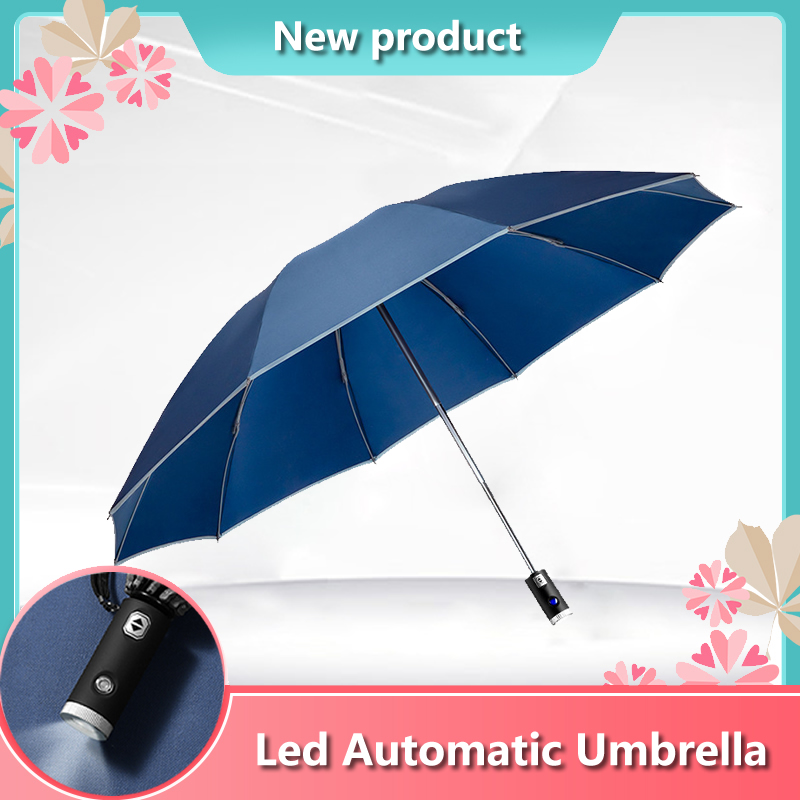 LED umbrella with light handle