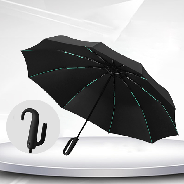 Buckle handle automatic umbrella